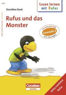 Dorothee Raab - Lesen lernen mit Rufus: Lesestufe 2 - Rufus und das Monster: Band 508: Lesetraining. Arbeitsheft mit Lösungen. Extra: Leselotse Rufus: ... 2. Lesetraining. Arbeitsheft mit Lösungen von Dorothee Raab | Buch | Zustand sehr gut