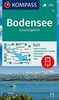 KOMPASS Wanderkarte Bodensee Gesamtgebiet: 5in1 Wanderkarte 1:75000 mit Panorama, Aktiv Guide, Detailkarten und Panorama inklusive Karte zur offline ... Fahrradfahren. (KOMPASS-Wanderkarten)