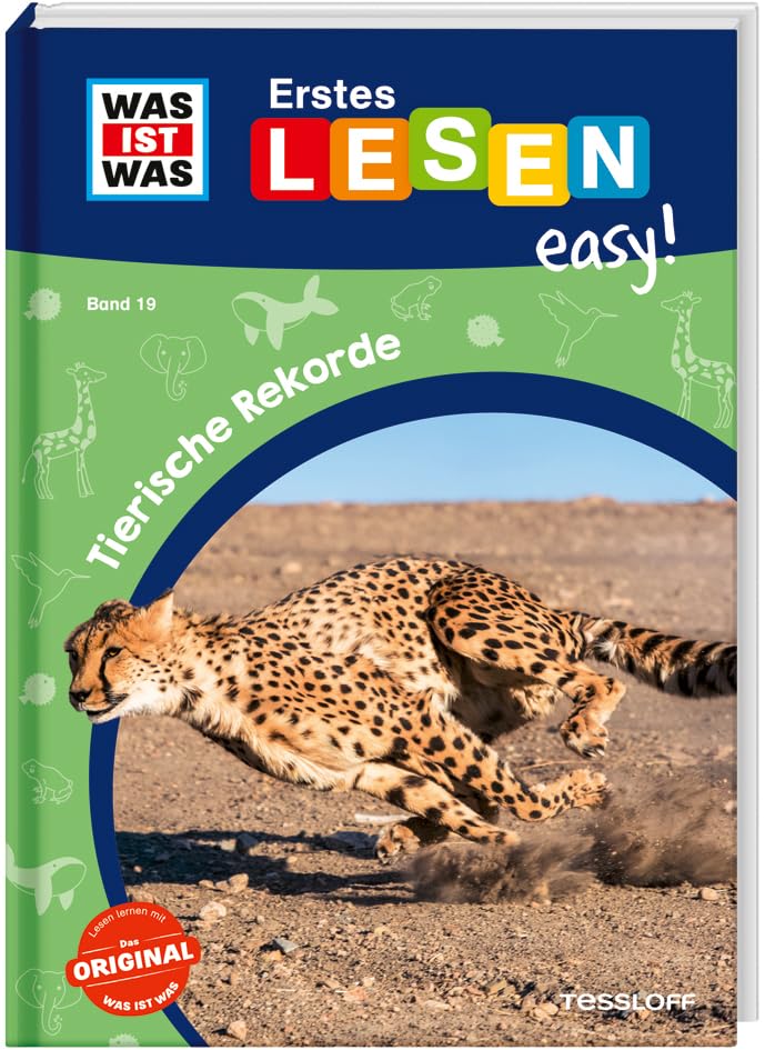 WAS IST WAS Erstes Lesen easy! Band 19. Tierische Rekorde | Kurze Sätze und Absätze für den Lesestart | Spannendes Wissen für Erstleser*innen | Lesestufe 1