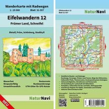 Eifelwandern 12 - Prümer Land, Schneifel: Wanderkarte mit Radwegen, Blatt 31-557, 1 : 25 000, Bleialf, Prüm, Schönberg, Stadtkyll (NaturNavi Wanderkarte mit Radwegen 1:25 000)