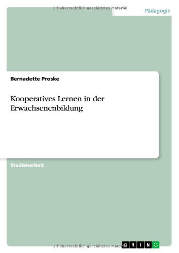 Kooperatives Lernen in der Erwachsenenbildung