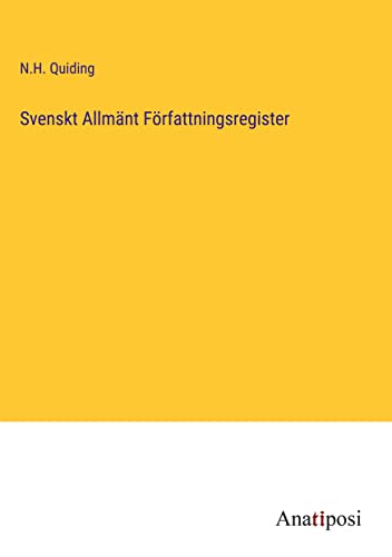 Svenskt Allmänt Författningsregister