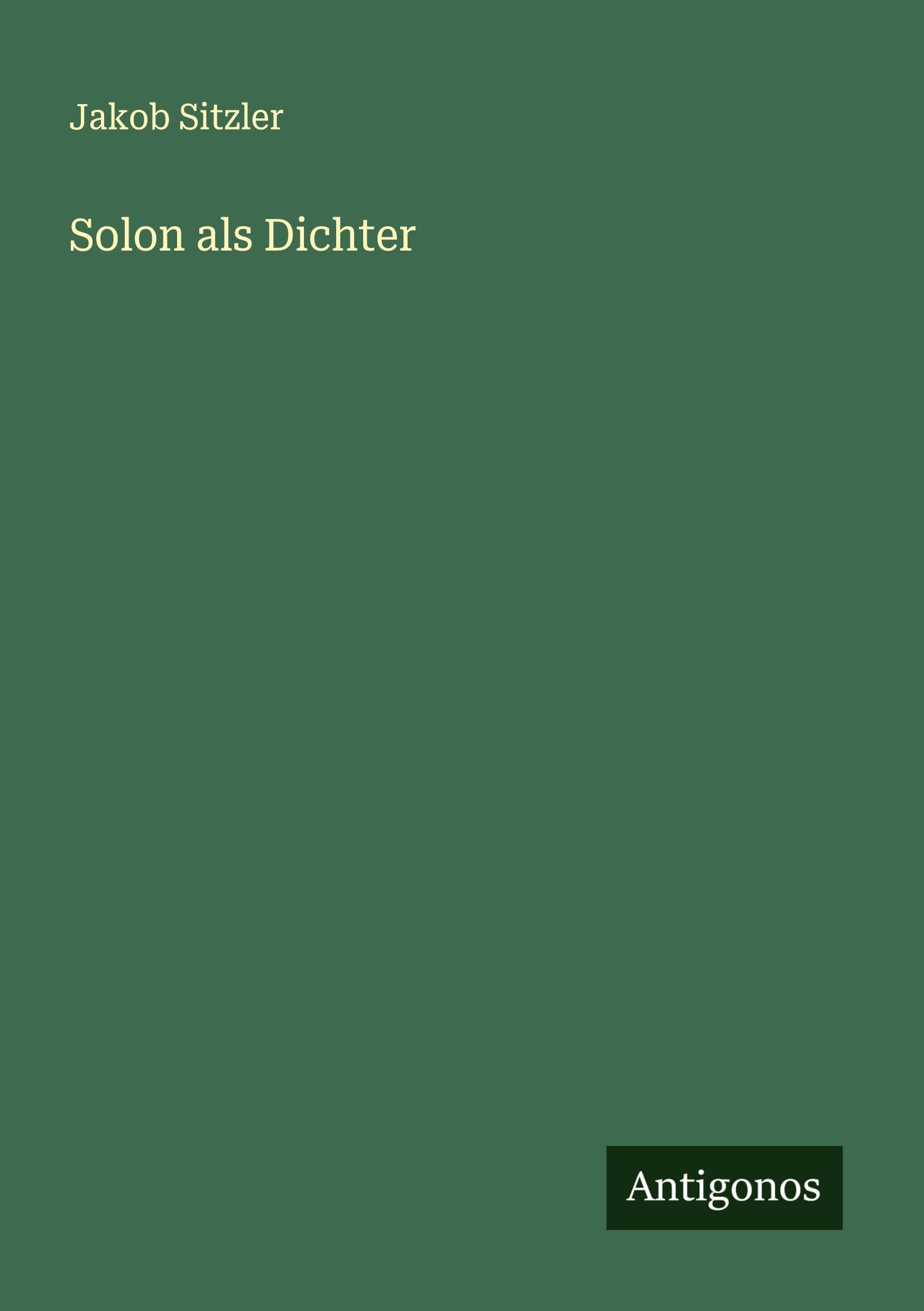 Solon als Dichter