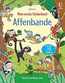 Mein erstes Stickerbuch: Affenbande: mit über 130 Stickern – Stickerheft ab 3 Jahren (Meine ersten Stickerbücher)