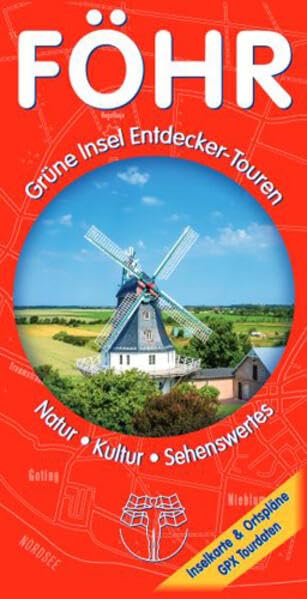 Föhr - Touristische Karte mit GPX Tourdaten: Inselentdecker-Karte GPX Rad- und Wandertouren