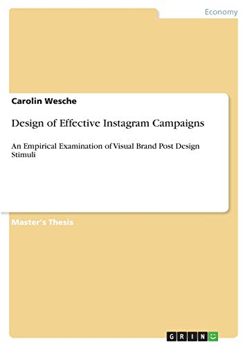 Design of Effective Instagram Campaigns: An Empirical Examination of Visual Brand Post Design Stimuli