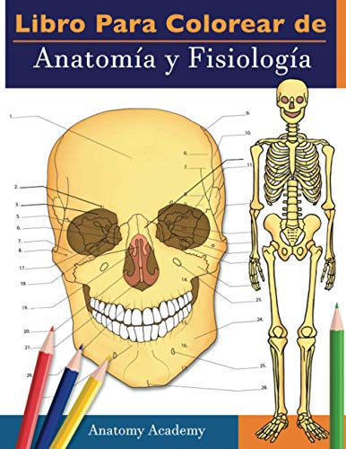 Libro para colorear de Anatomía y Fisiología: Libro de colores de autoevaluación muy detallado para estudiar | El regalo perfecto para estudiantes de ... de medicina, médicos, enfermeras y adultos