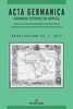 Acta Germanica / Volume 45 • 2017: German Studies in Africa (Acta Germanica / German Studies in Africa / Jahrbuch des Germanistenverbandes im ... German Studies in Southern Africa, Band 45)