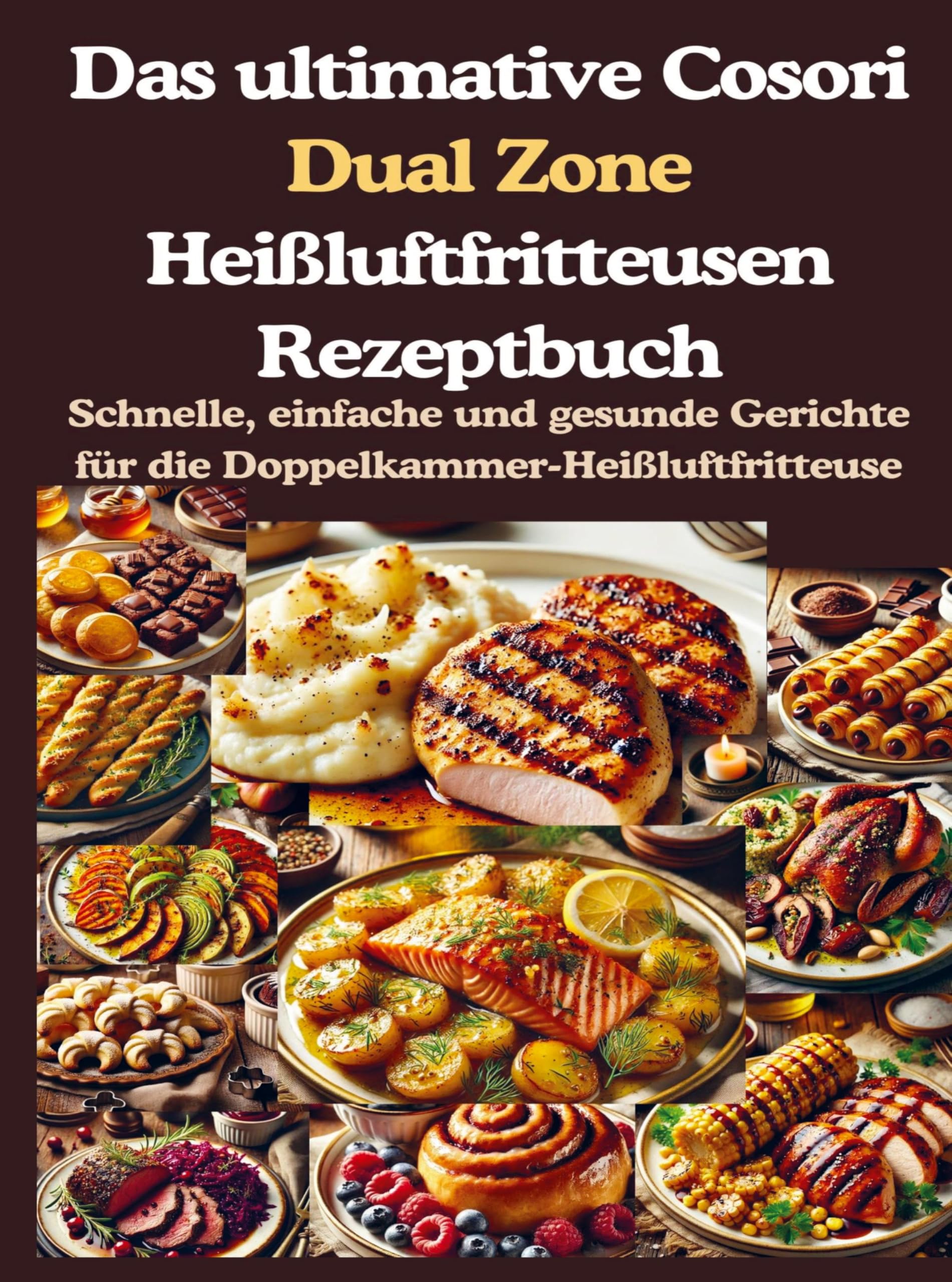 Das ultimative Cosori Dual Zone Heißluftfritteusen Rezeptbuch: Über 200 Schnelle, einfache und gesunde Gerichte für die Doppelkammer-Heißluftfritteuse