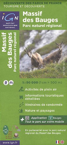 Parc Naturel Régional du Massif de Bauges 1 : 50 000 (Ign Map)