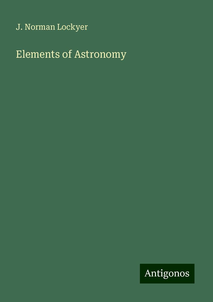 Elements of Astronomy