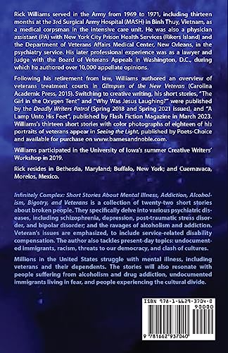 Infinitely Complex: Short Stories about Mental Illness, Addiction, Alcoholism and Veterans