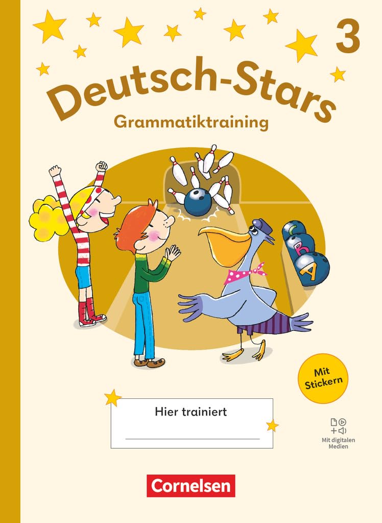 Deutsch-Stars - Grammatiktraining Ausgabe 2025 - 3. Schuljahr: Grammatiktraining - Übungsheft - Mit Lösungen und digitalen Medien