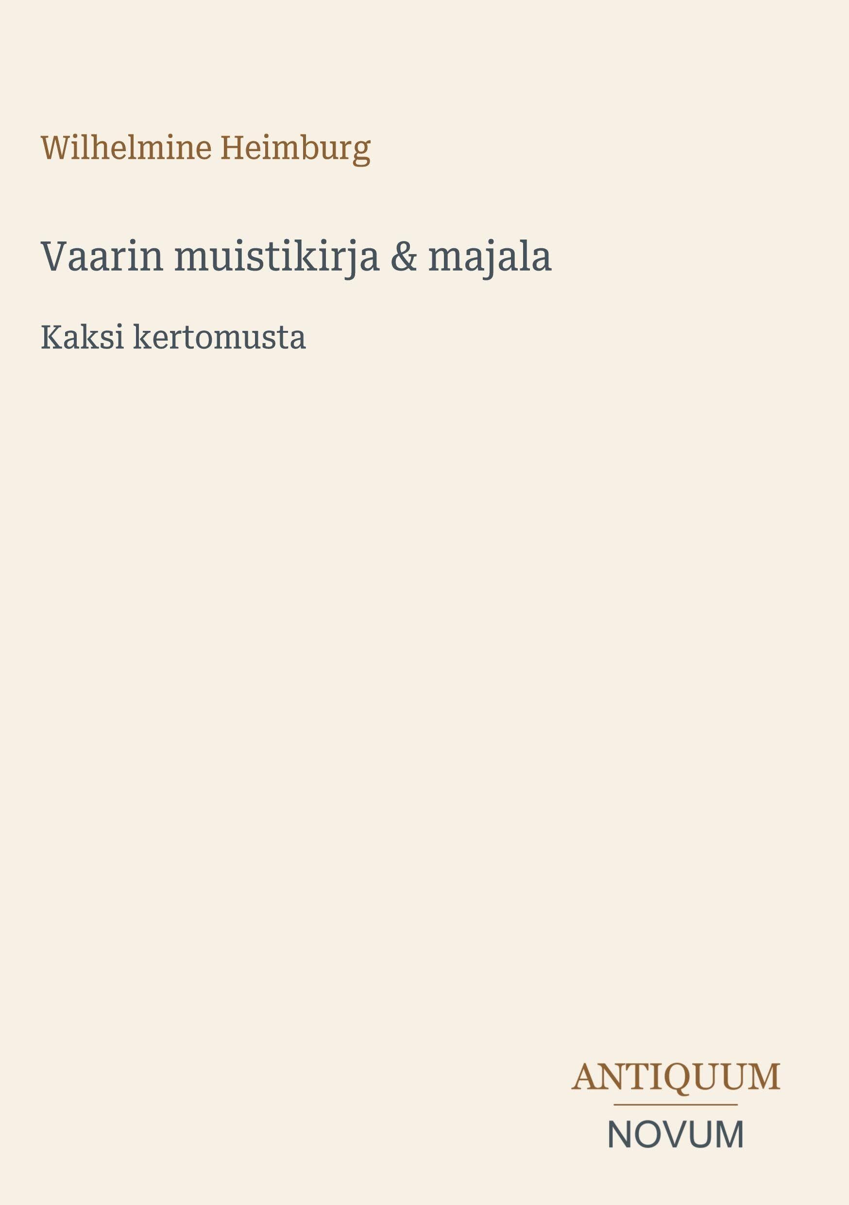 Vaarin muistikirja & majala