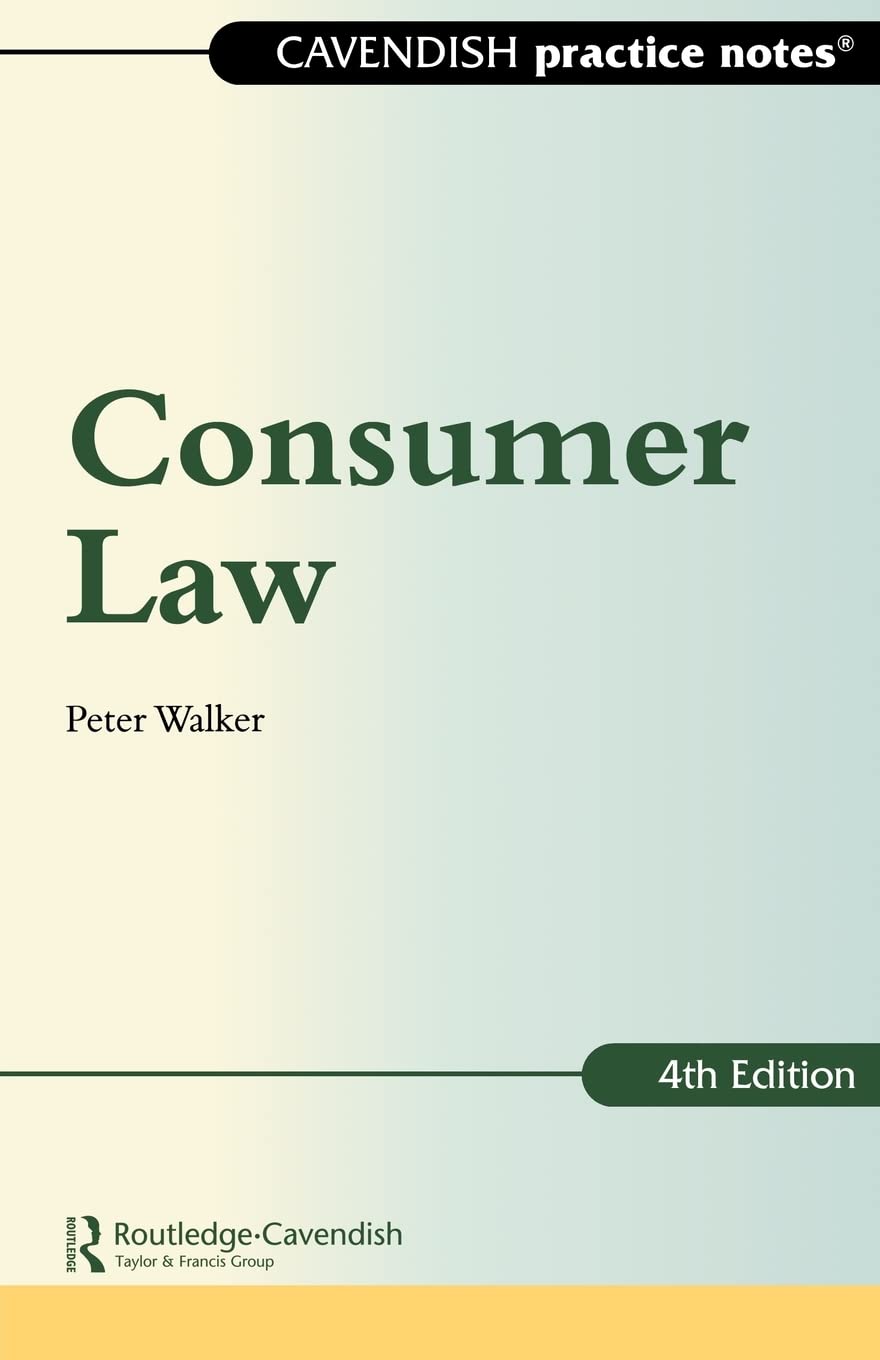 unbekannt Practice Notes On Consumer Law