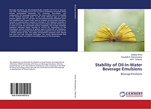 Stability of Oil-In-Water Beverage Emulsions: Beverage Emulsions