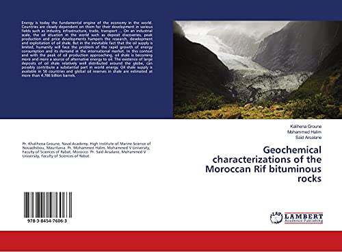 Geochemical characterizations of the Moroccan Rif bituminous rocks