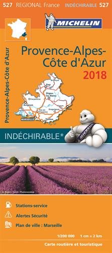 PROVENCE ALPES COTE D'AZUR 17527 CARTE MICHELIN KAART 2018