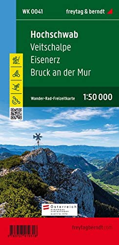 Hochschwab, Wander-, Rad- und Freizeitkarte 1:50.000, freytag & berndt, WK 0041: Veitschalpe - Eisenerz - Bruck an der Mur, mit Infoguide, GPX Tracks, ... (freytag & berndt Wander-Rad-Freizeitkarten)