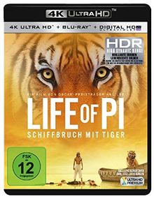 Life of Pi - Schiffbruch mit Tiger  (+ 4K Ultra HD-Bluray) [Blu-ray] von Lee, Ang | DVD | Zustand sehr gut