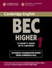 Cambridge BEC Higher 1: Examination Papers from University of Cambridge ESOL Examinations: English for Speakers of Other Languages: Practice Tests ... (Cambridge Books for Cambridge Exams)