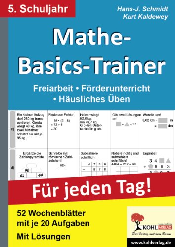 Mathe-Basics-Trainer / 5. Schuljahr Für jeden Tag!: Übungen für jeden Tag