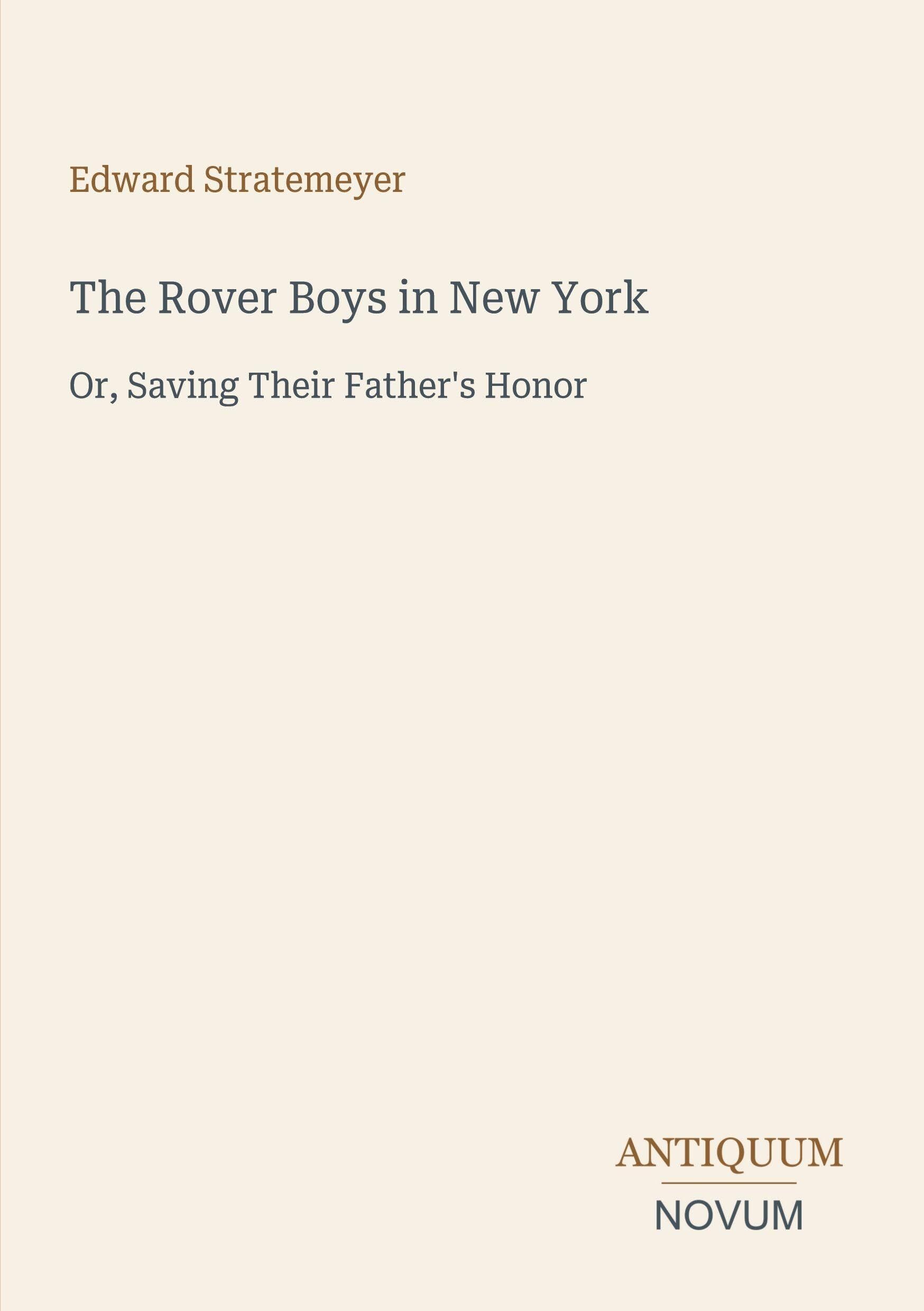 The Rover Boys in New York