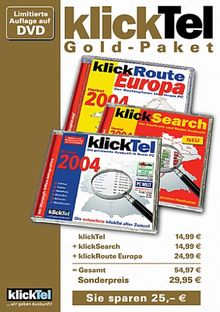 klickTel Gold - Paket 3 in 1 - 2004 (DVD-ROM)