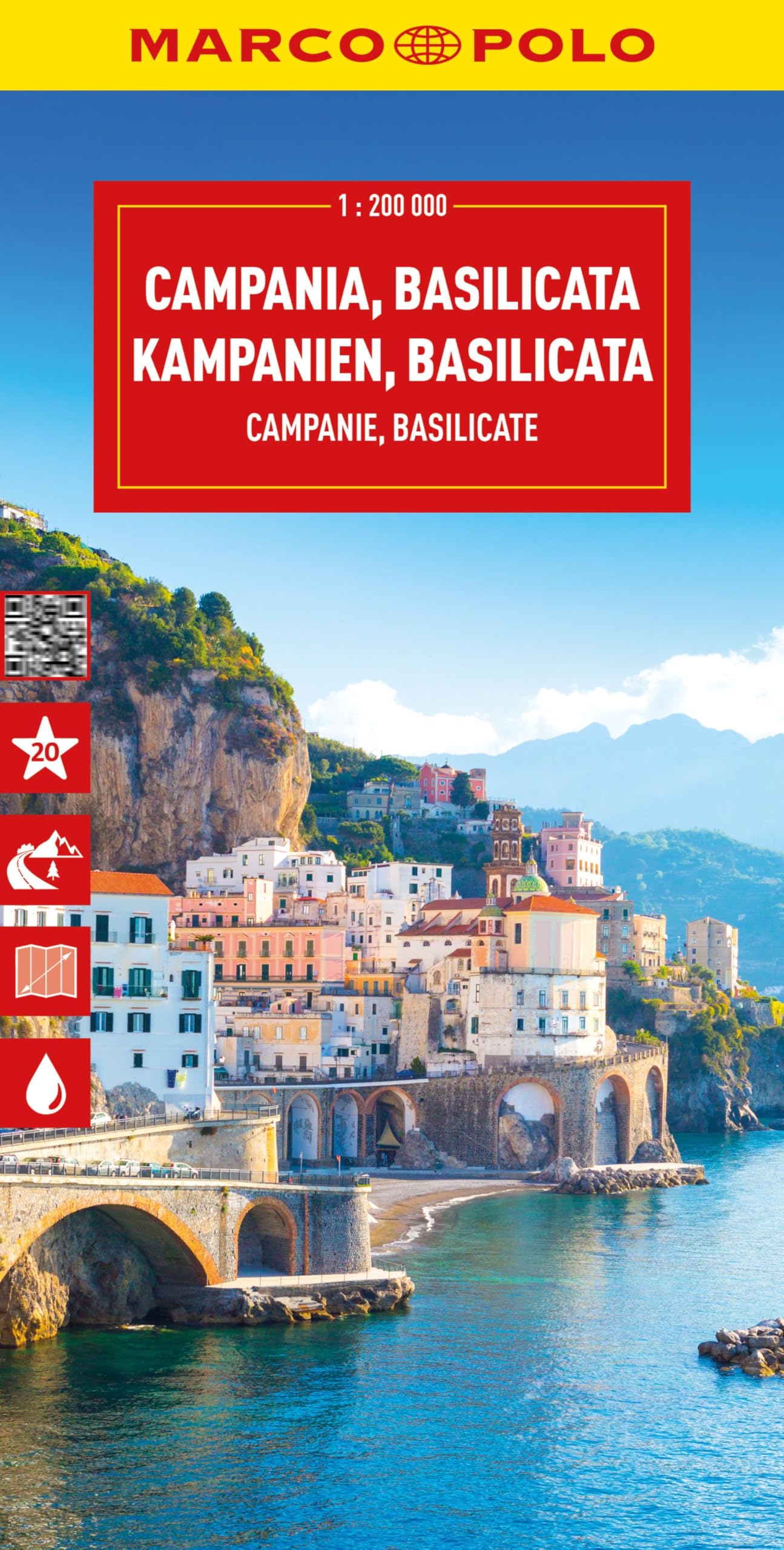 MARCO POLO Reisekarte Italien 12 Kampanien Basilicata 1200000