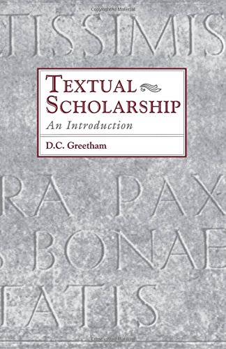 Greetham, David C. Textual Scholarship, An Introduction (Garland Reference Library Of The Humanities, Band 1417)