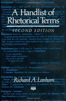 Handlist of Rhetorical Terms