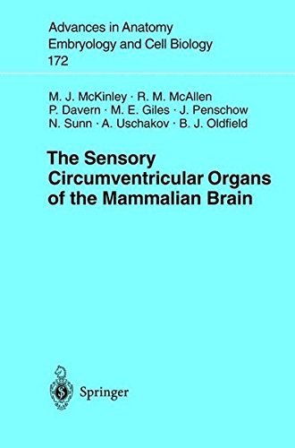 The Sensory Circumventricular Organs of the Mammalian Brain: Subfornical Organ, Ovlt And Area Postrema (Advances in Anatomy, Embryology and Cell Biology)