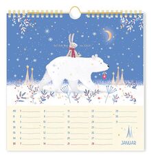 Wandkalender quadratisch 2024 Lieblingstage: Wandkalender