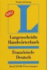 Langenscheidts Handwörterbuch Französisch