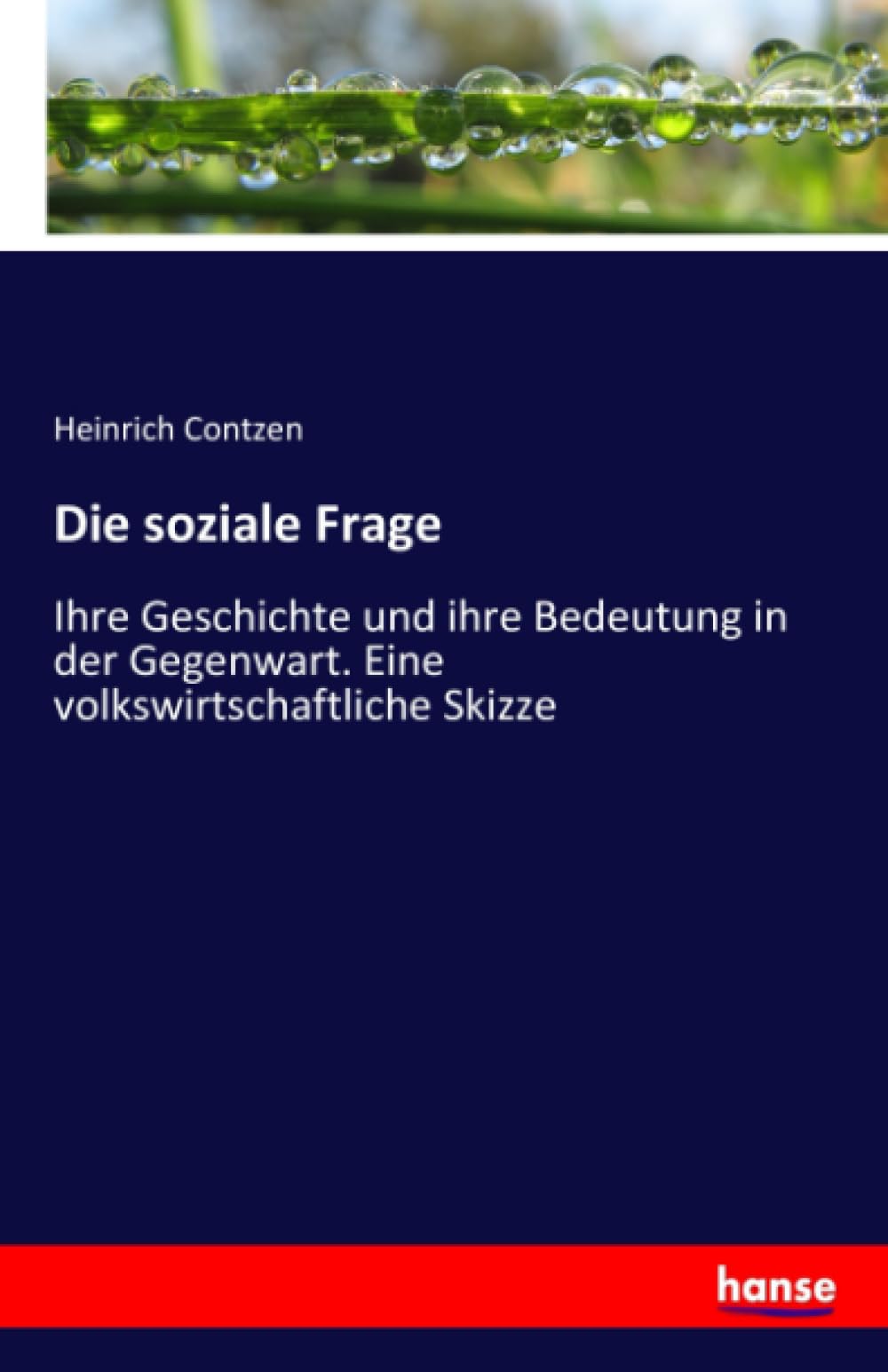 Die soziale Frage: Ihre Geschichte und ihre Bedeutung in der Gegenwart. Eine volkswirtschaftliche Skizze