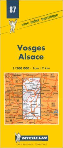 Michelin Karten, Bl.87 : Vosges, Alsace (France Detailed Maps/087)