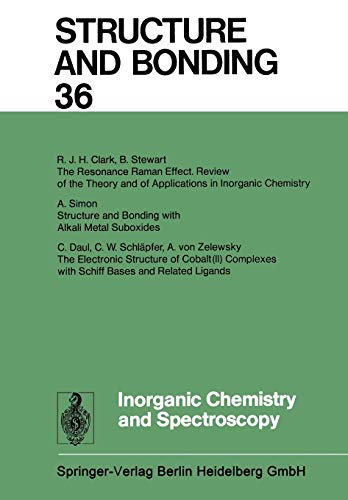 Inorganic Chemistry and Spectroscopy (Structure and Bonding, 36, Band 36)
