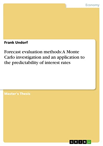 Forecast evaluation methods: A Monte Carlo investigation and an application to the predictability of interest rates: Magisterarbeit