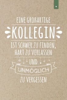 Eine großartige Kollegin: Schönes Abschiedsgeschenk für die Kollegin | Liniertes Notizbuch im DIN A5 Format mit 120 Seiten | Jobwechsel Geschenk ... | Alternative zur Karte für den Abschied
