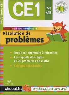 Résolution de problèmes CE1, 7-8 ans