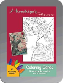 Hiroshige'S Flowers Coloring Cards