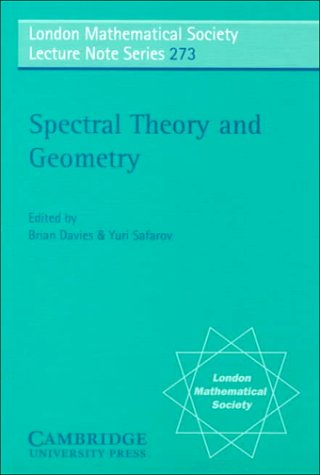 Davies, Brian E Lms, 273 Spectral Theory & Geometry (London Mathematical Society Lecture Note Series, Band 273)