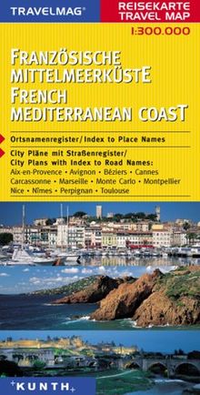 Travelmag Reisekarten : Französische Mittelmeerküste; French Mediterranean Coast