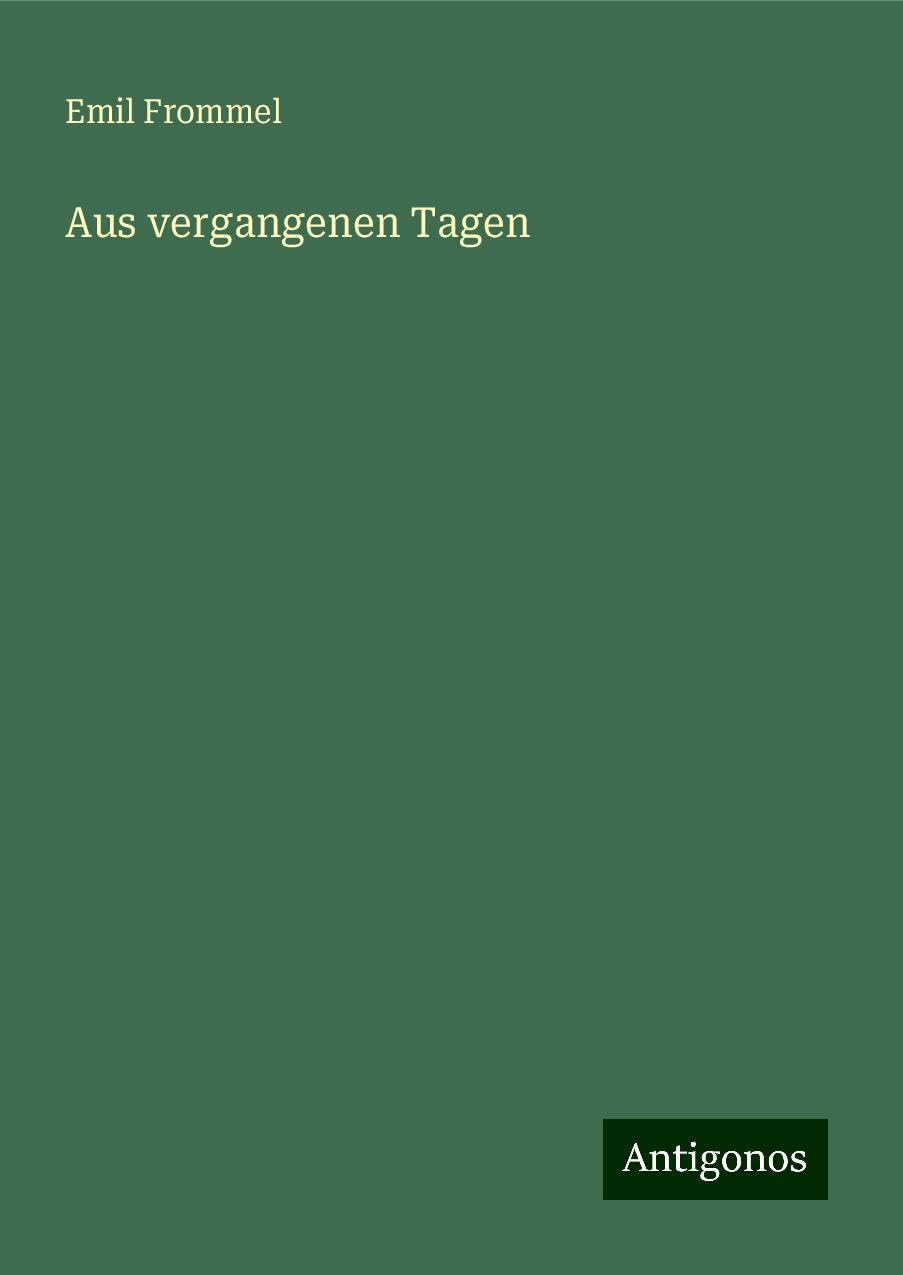 Aus vergangenen Tagen