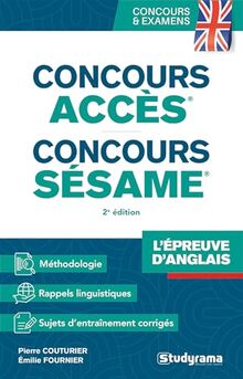 Concours Accès, Concours Sésame : l'épreuve d'anglais