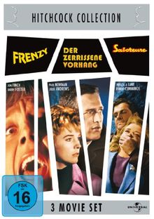 Hitchcock-Collection: Frenzy / Der zerrissene Vorhang / Saboteure [3 DVDs]