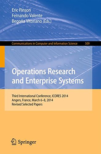 Operations Research and Enterprise Systems (Communications in Computer and Information Science)
