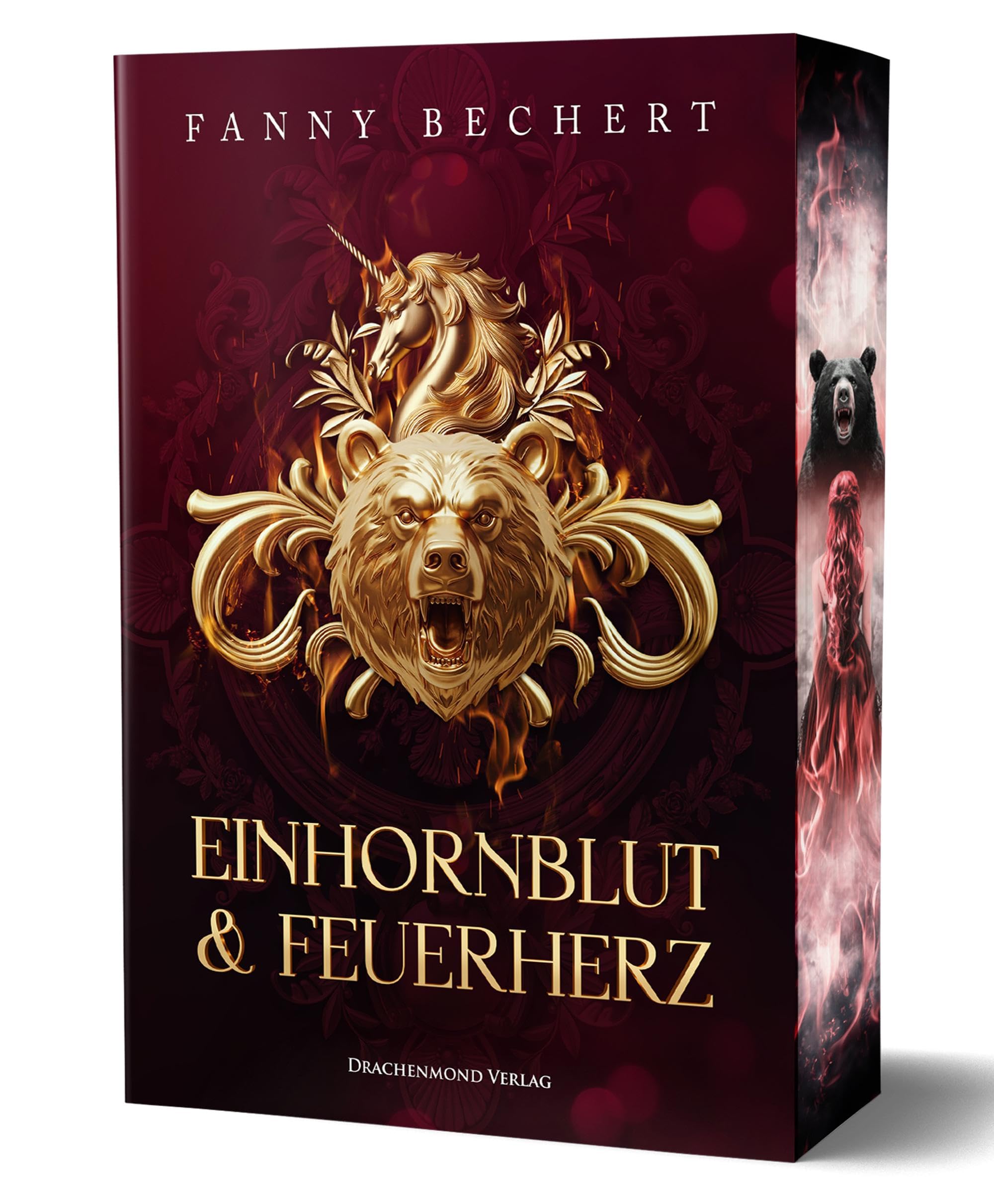 Einhornblut und Feuerherz: Eine magische Reise zwischen Licht und Dunkelheit, Liebe und Verrat | Softcover mit Farbschnitt-Garantie