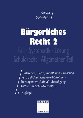 Bürgerliches Recht, Bd.2, Schuldrecht, Allgemeiner Teil: Fall · Systematik · Lösung · Schuldrecht · Allgemeiner Teil: BD II