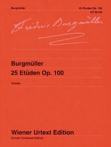 Naoyuki Taneda 25 Etüden, Nach Der Erstausgabe Editiert. Op. 100. Klavier., Op. 100 / Nach Der Erstausgabe Editiert (Wiener Urtext Edition)